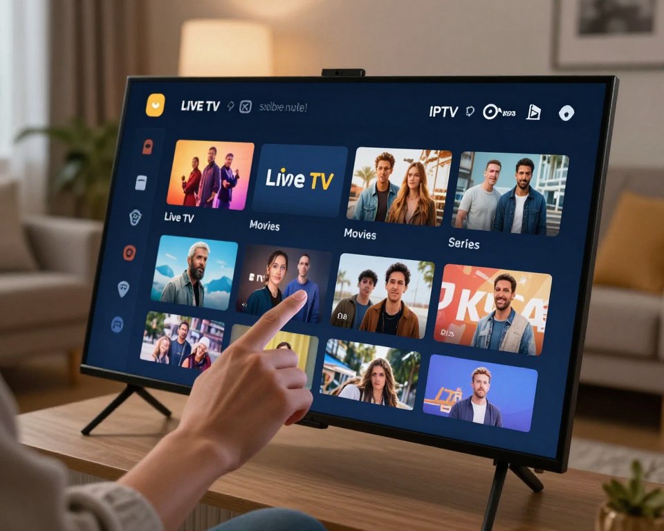 streaming app navigation interface