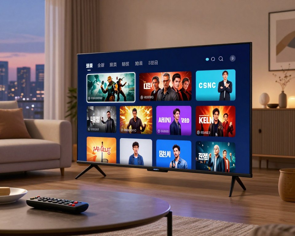 streaming apps interface